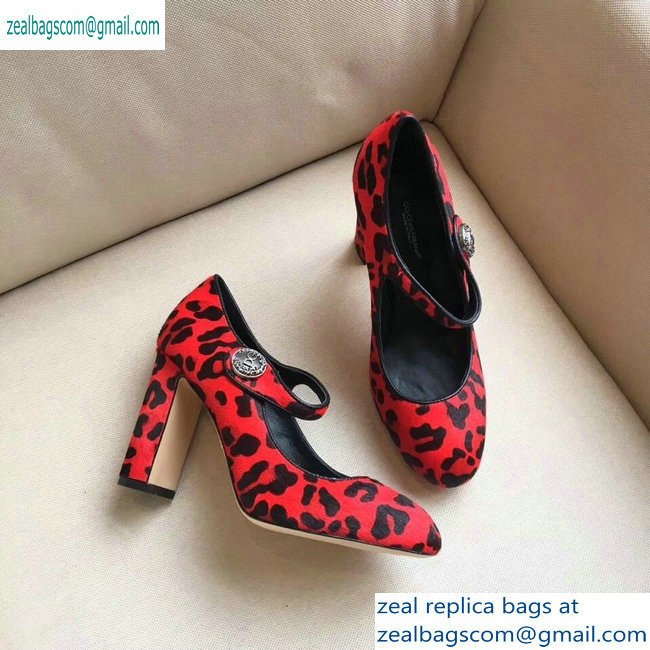 Dolce  &  Gabbana Leopard Print Pony Hair Pumps 04 2019